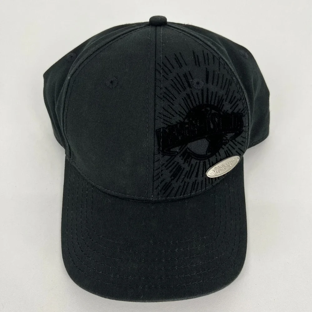 Universal Studios Mens Black Embroidered Logo Adjustable Baseball Cap Hat